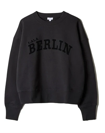 Lala Berlin - Cotton Flock Logo 2 Sweatshirt - Black 